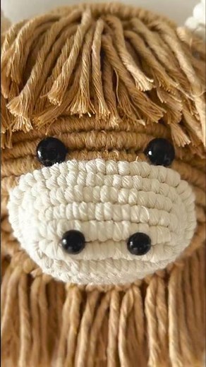 Knot Yourself the Cutest Highland Cow 🐮 (Macramé Tutorial)