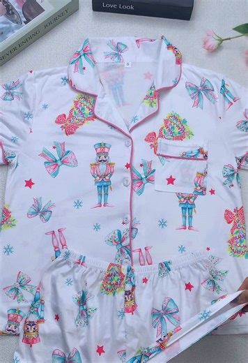 Pink Christmas nutcracker pattern pajamas—stylish & comfortable ✨ #TikTokShopBlackFriday #TikTokShopCyberMonday #spotlightfinds #tiktokshopholidayhaul #ComfortStyle