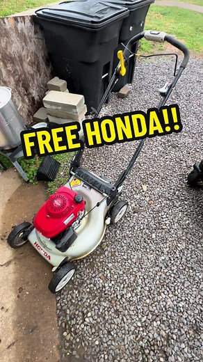 Free Honda!! Lets fix it!! #smallengine #smallenginerepair #diy #sidehustle #smallenginesidehustle #mower #lawnmower #lawnmowerflip #mowerflip #youtubemechanic #tiktokmechanic #smallenginefix #lawnmowerfix #mowerfix #smallenginefix #apsmallengine #mowerfix @Crocs @Harbor Freight @SnaponTools @Honda