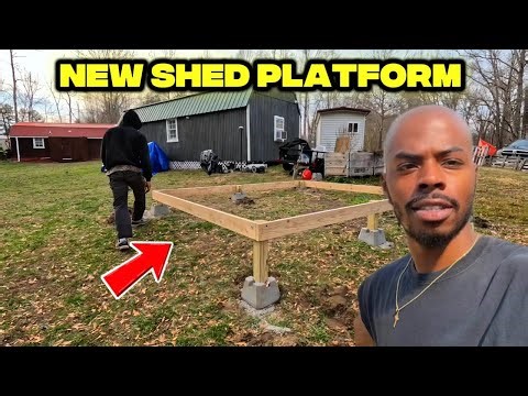 Building A Platform For My 10x12 Storage Shed From Amazon!