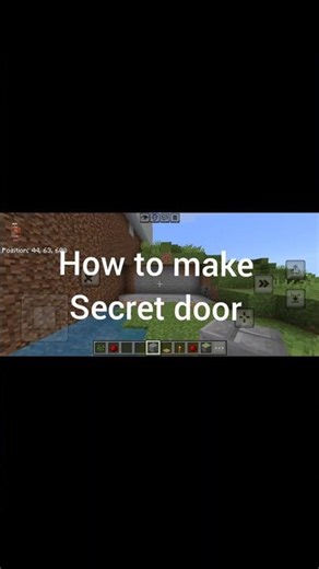 How to Make a SUPER EASY Secret Door in Minecraft #viral #gaming #redstone #shortsfeed #tutorial