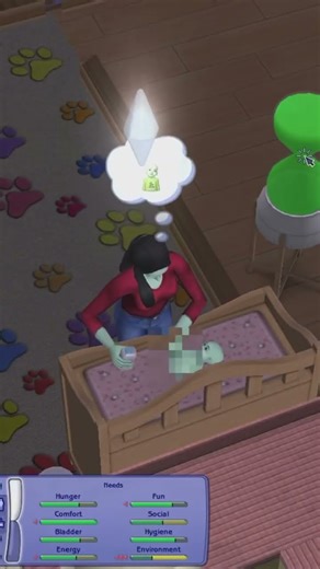 Sims 2 has the cutest baby animations!