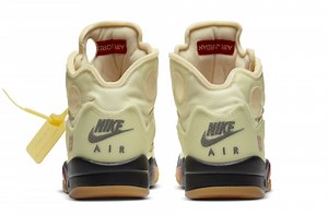 Off-White x Air Jordan 5 "Sail" Gets Official Look: Details