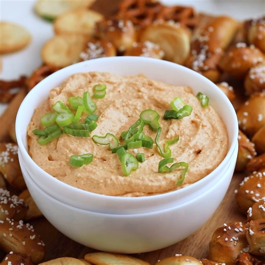 This creamy pub cheese spread is made with sharp cheddar, beer, and spices. It’s easy to make in a food processor and perfect for crackers and pretzels. ✅ Comment "link" and I'll send a link to the printable version to your DMs! Blend 4 oz softened cream cheese, 1½ cups shredded sharp cheddar, ½ cup shredded Monterey Jack, ½ cup flat beer, 1 tsp Dijon, ½ tsp Worcestershire, ½ tsp garlic powder, ½ tsp smoked paprika, ¼ tsp salt, and ¼ tsp black pepper in a food processor until smooth. Chill at le