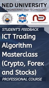 14 reactions | Turning knowledge into profit! See how the ICT Trading Algorithm Masterclass (Crypto, Forex & Stocks) at NED Academy transformed students into strategic traders.  #trading #algorithm #crypto #forex #stock #certification #neduniversity #nedacademy #education | NED Academy, NED University of Engineering & Technology, Karachi | Facebook
