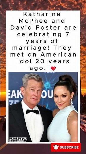 Katharine McPhee & David Foster Celebrate 7 Years of Marriage ❤️#shorts
