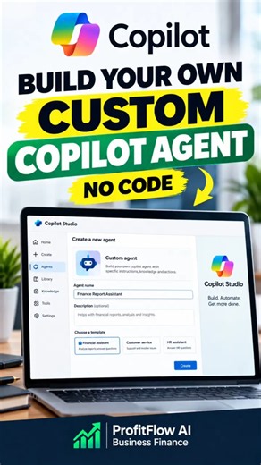 Build your own custom AI agent in Microsoft Copilot Studio with zero coding required! 🤖 #shorts #ai