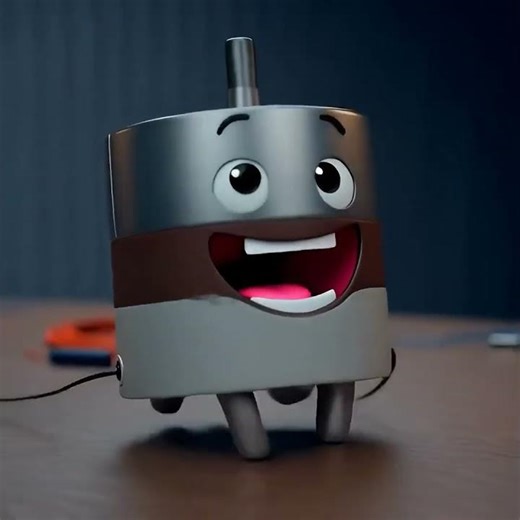 Hi! I’m a DC Motor ⚡ How I Turn Electricity Into Motion | Electronics Animation