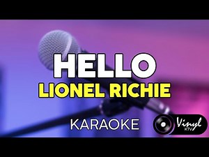 Hello - Lionel Richie (KARAOKE VERSION)