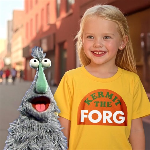 Kermit the FORG T-shirt Design From Classic Sesame Street Wonderful World of T-shirts Sketch! - Etsy