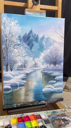 Acrylic Drawing Ideas: Beautiful Swan Art