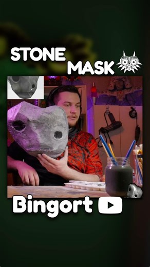 Making STONE MASK from Majora’s Mask! #nintendo #diy #propmaking #stonemask