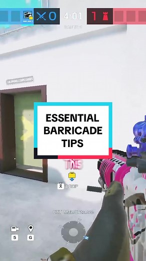 A couple ESSENTIAL barricade tips #siege #r6 #r6siege #ooziie #r6clips | rainbow 6 siege