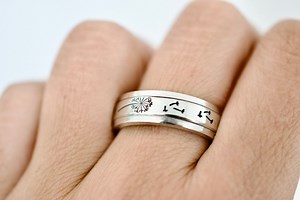 Dandelion Spinner Ring - Fidget Ring - Etsy