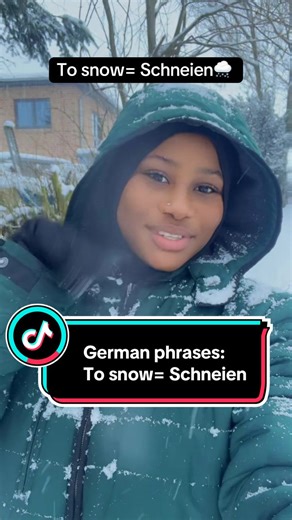Let’s learn some German phrases,,, to snow= schneien #germanphrases #germanlernen #snow #vocabs #HããjarDiaries