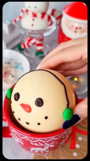⛄️Snowman hot chocolate bomb| NO BATIDÃO| Merry Christmas