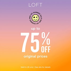 Enjoy up to 75% off original prices! | LOFT