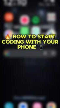 how to start coding with your phone 📱 #codingforbeginners #coding #html #freecodecamp