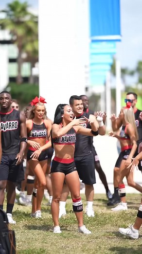 NAVARRO CHEER SEQUENCE ft. @GabiButler #sportshorts #acro #cheer #stunts #workout #abs #fitness | Nicky Dem