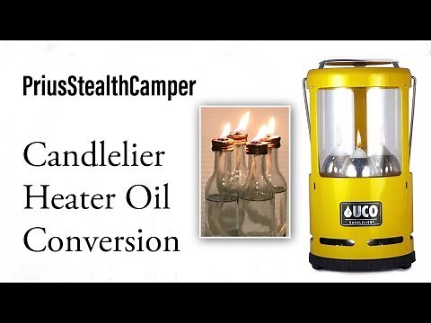 UCO Candlelier Heater Oil Conversion Candle Lantern Camper Car Van SUV RV
