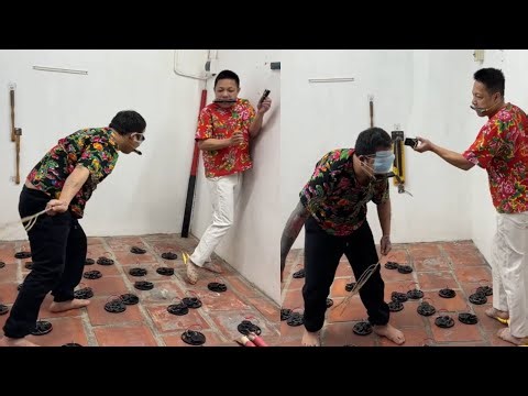 Blindfolded Fake Mouse Trap Challenge 😱 | Funny Reaction Game (No One Harmed)