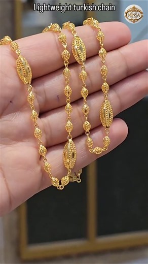 ✨ Lightweight Turkish Gold Chain Design 💛 | Elegant & Trendy Gold Necklace ✨