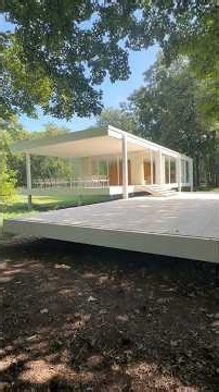 The Edith Farnsworth House | Wandering Into Modernism #shorts #wanderlust #architecture