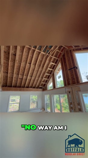 Chalet Construction: Vaulted Ceilings & Window Secrets! #shorts