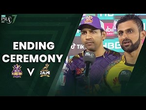 Ending Ceremony | Quetta Gladiators vs Peshawar Zalmi | Match 2 | HBL PSL 7 | ML2L