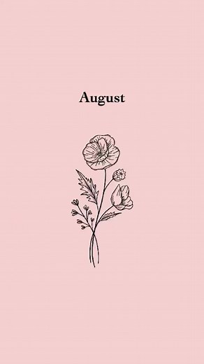 August Birth Flower Tattoo Ideas