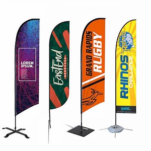 [Hot Item] Customized Flying Banner Feather Flags Full Cmyk Design Beach Flag Pole