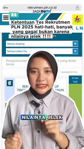 BIMBEL BUMN 2026 BY ALIF TOWEW on Instagram: "Udah lolos administrasi PLN 2025? 🎉 Hati-hati, banyak yang gagal bukan karena nilainya jelek, tapi karena gak baca ketentuan tesnya! 😬 📌 Ringkasnya: - Wajib install aplikasi SEB dari link resmi 👉 bit.ly/SEBSeleksiPLN - File SEB harus sesuai batch (A/B) — kalau salah, gak bisa login! - Uji device tanggal 27–28 Oktober 2025, pakai laptop & jaringan stabil - Wajib join Zoom 30 menit sebelum tes dimulai, kalau gak hadir = GUGUR - Dilarang screenshot 