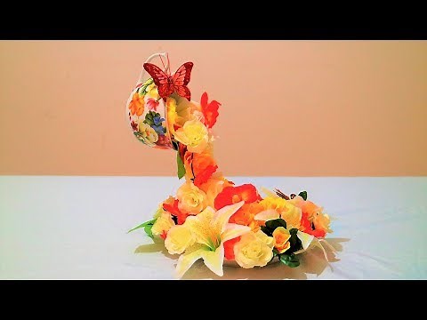 Floating Tea Cup with flowers ~ How to make a floating tea cup~ Easy