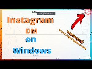 How to use Instagram DM on Laptop!
