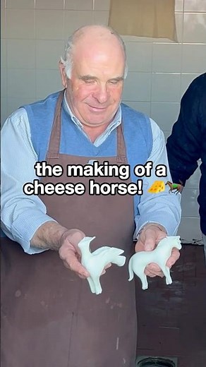 Have you ever seen a cheese horse? #sicily #cheese #shorts