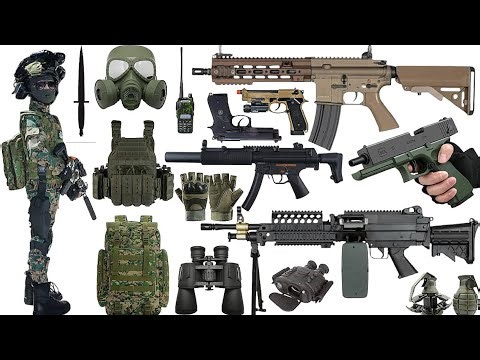 Open Box Toy Set Collection, including M416 Assault Rifle,M4 Carbine, Time Bomb, Grenade, and Pistol