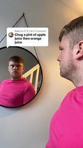 Pint Of Orange Juice & A Pint Of Apple Juice 🍊🍎#challenge #ChallengeAccepted | Dean Sasha