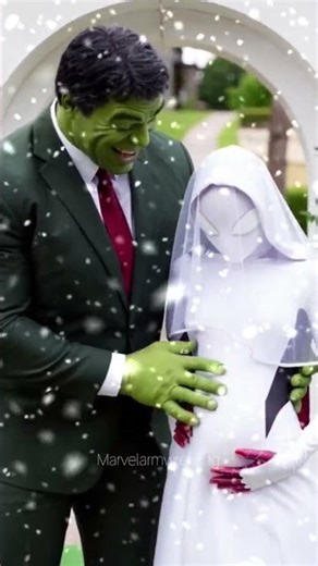 Marvel weddingdays hulk and spidergril #marvel #spiderman #lifeisbutadream #avengers