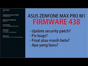 Update Firmware Android 10 Asus Zenfone Max Pro M1 I Build 438