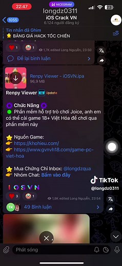 Cách sử dụng Renpy để chơi game giả lập trên ios #xuhuong #trending #ios #iphone