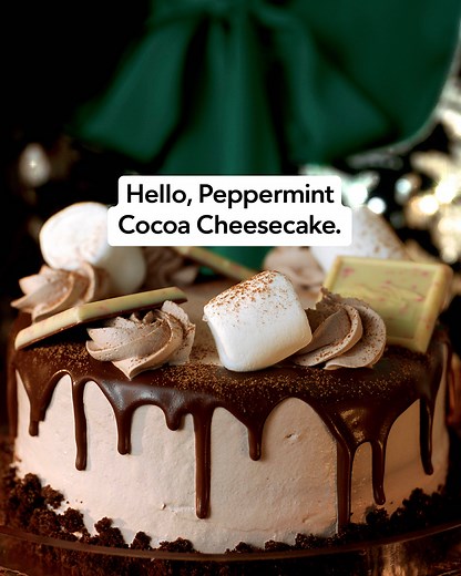 Peppermint Cocoa Cheesecake, Candy Cane Coated Almonds & Peppermint Stick Ice Cream—perfect for a holiday peppermint party. | Publix