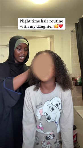 Night Time Hair Routine with My Daughter