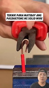 1.6M views · 10K reactions | Teknik sa pagdugtong ng solid wire #fbreels #fbreelsvideo #viralreelsシ #viralreelsfb #trendingreels #diy #electrical Credits to the owner | Katropa | Facebook
