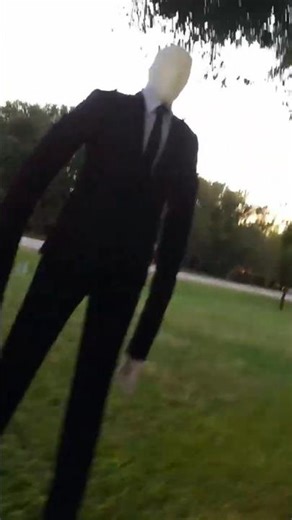Real Slender Man Caught on Camera? 😳 #slenderman #HorrorShorts #CaughtOnCamera #ScaryVideo