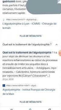 Algodystrophie : Causes et Traitements