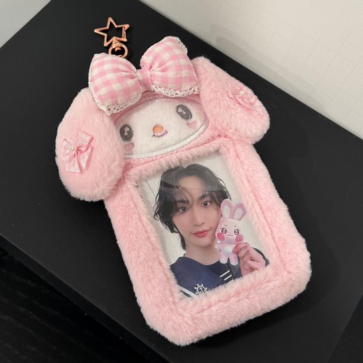My Melody Kpop Photocard Holder - Cute Plush Keychain for Kpop Fans - Etsy