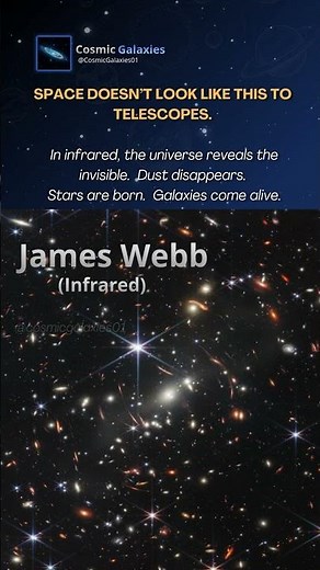 This Is How Space REALLY Looks in Infrared - James Webb vs Hubble