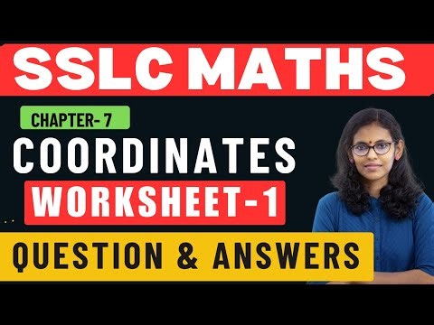 CLASS 10 MATHS // COORDINATES //WORKSHEET QUESTIONS AND ANSWERS -1// EXAM QUESTIONS