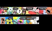 Mix of 8 videos from youtube : Every episode of the whole BFDI series played at once Part 6 (synced)