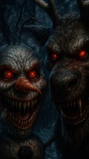 Olaf & Sven got possessed...😱 #horror #frozen